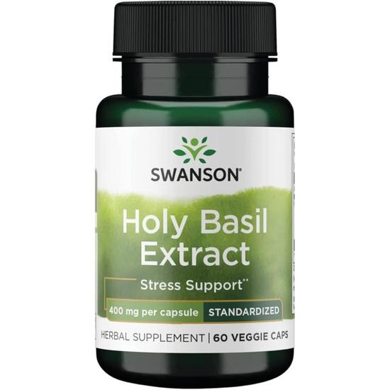 Swanson Holy Basil Extract 400mg Capsules 60 Capsules