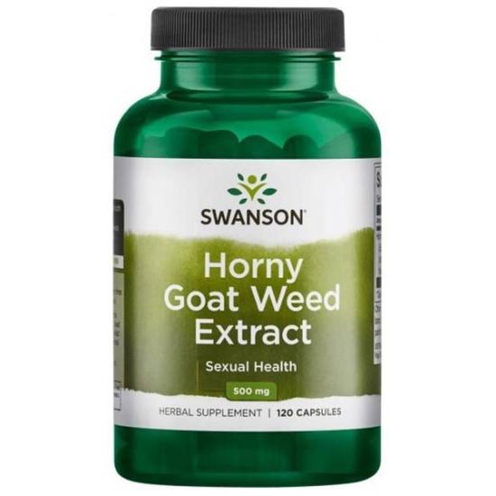 Swanson Horny Goat Weed Extract 500mg Capsules 120 Capsules