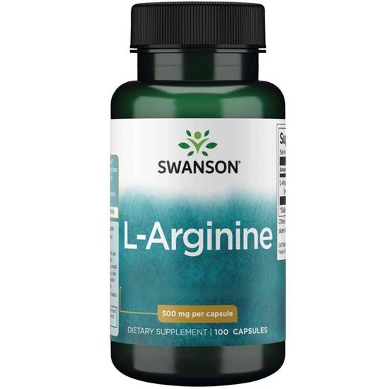 Swanson L-Arginine 500mg Capsules 100 Capsules