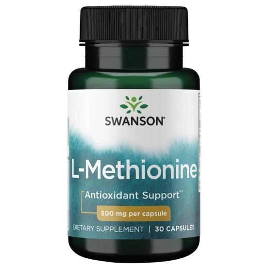 Swanson L-Methionine 500mg Capsules 30 Capsules