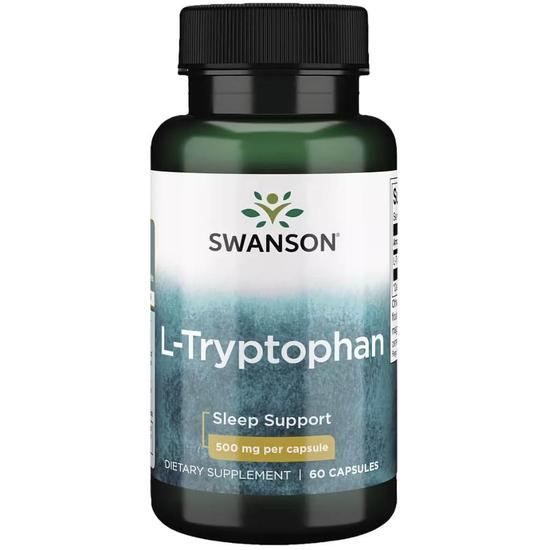 Swanson L-Tryptophan 500mg Capsules 60 Capsules