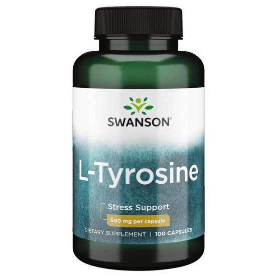 Swanson L-Tyrosine 500mg Capsules 100 Capsules