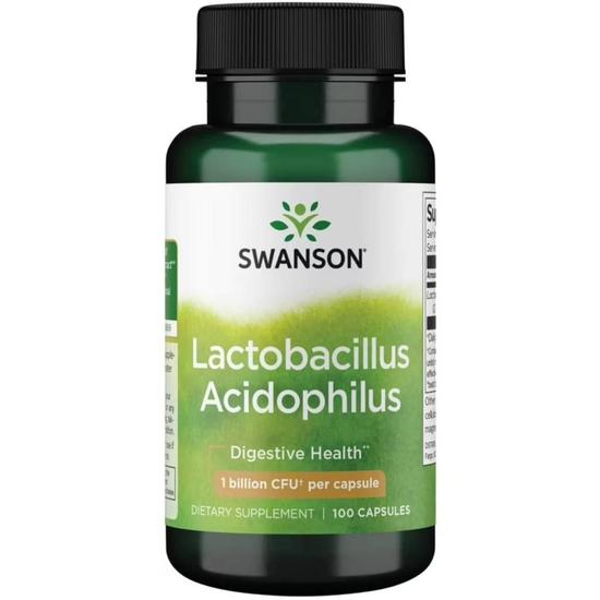 Swanson Lactobacillus Acidophilus 1bn CFU Capsules 100 Capsules