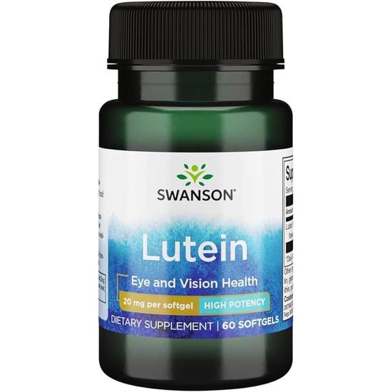 Swanson Lutein 20mg Softgels 60 Softgels