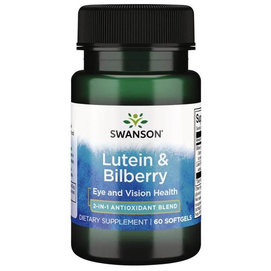 Swanson Lutein & Bilberry Softgels 60 Softgels