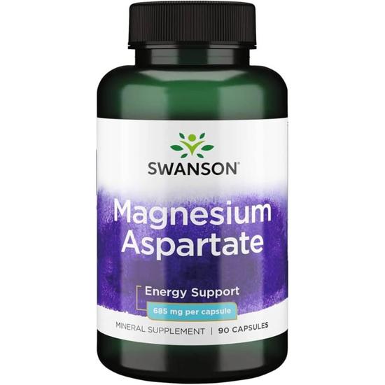 Swanson Magnesium Aspartate 685mg Capsules 90 Capsules