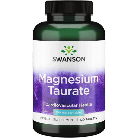 Swanson Magnesium Taurate 100mg Tablets 120 Tablets