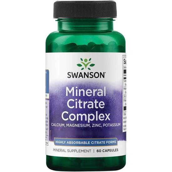 Swanson Mineral Citrate Complex Capsules 60 Capsules