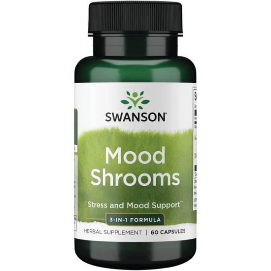 Swanson Mood Shrooms Capsules 60 Capsules