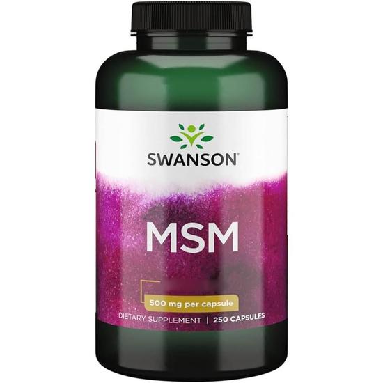 Swanson MSM 500mg Capsules 250 Capsules