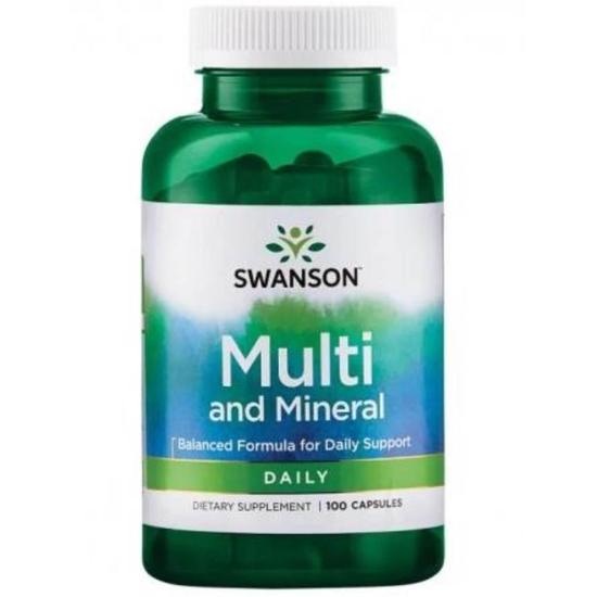 Swanson Multi & Mineral Capsules 100 Capsules