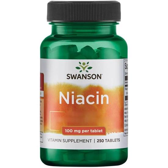 Swanson Niacin 100mg Tablets 250 Tablets