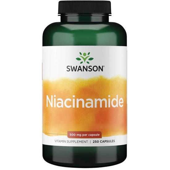 Swanson Niacinamide 500mg Capsules 250 Capsules