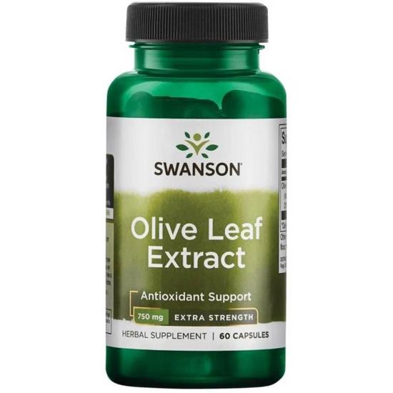 Swanson Olive Leaf Extract 750mg Super Strength Capsules 60 Capsules