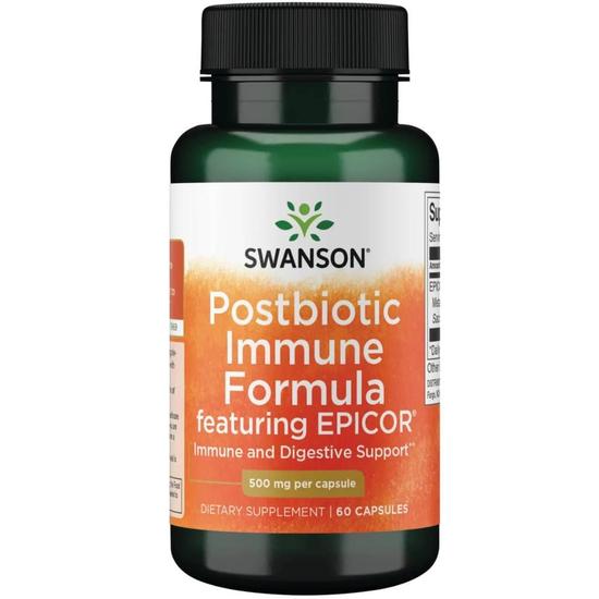 Swanson Postbiotic Immune Formula Featuring EPICOR Capsules 60 Capsules