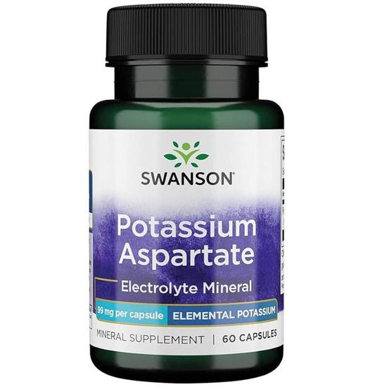 Swanson Potassium Aspartate 99mg Capsules 60 Capsules