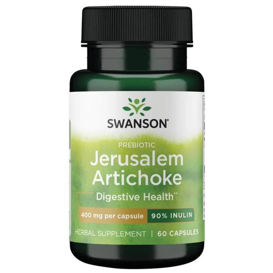 Swanson Prebiotic Jerusalem Artichoke 400mg Capsules 60 Capsules