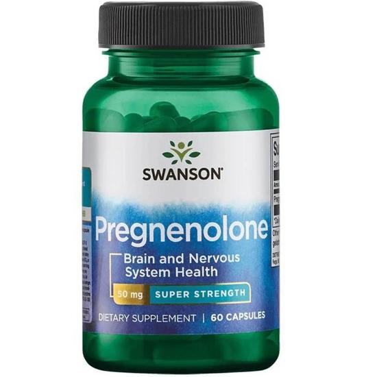 Swanson Pregnenolone 50mg Super-Strength Capsules 60 Capsules