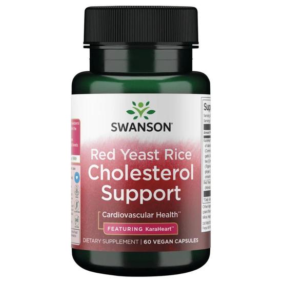 Swanson Red Yeast Rice Cholesterol Support Capsules 60 Capsules