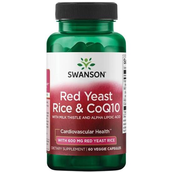 Swanson Red Yeast Rice & CoQ-10 Capsules 60 Capsules