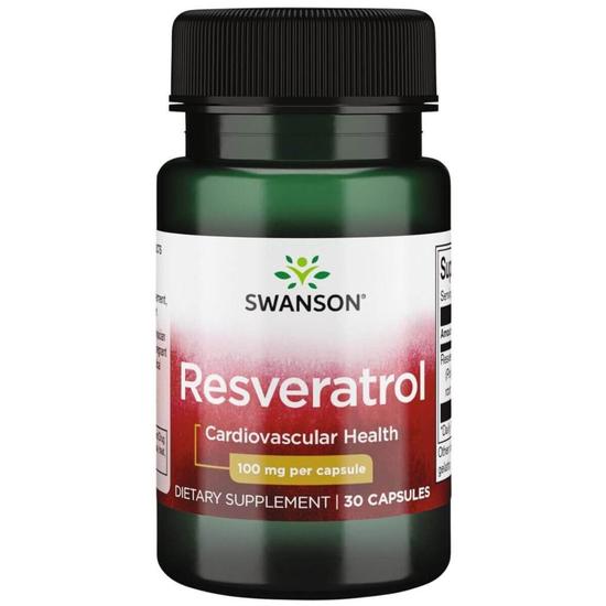 Swanson Resveratrol 100mg Capsules 30 Capsules