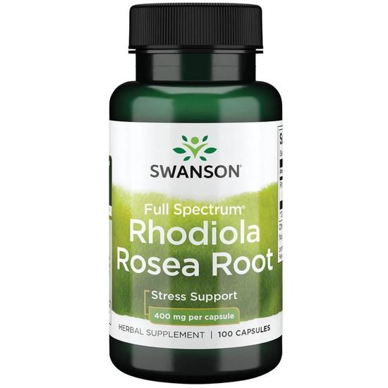 Swanson Rhodiola Rosea Root 400mg Capsules 100 Capsules