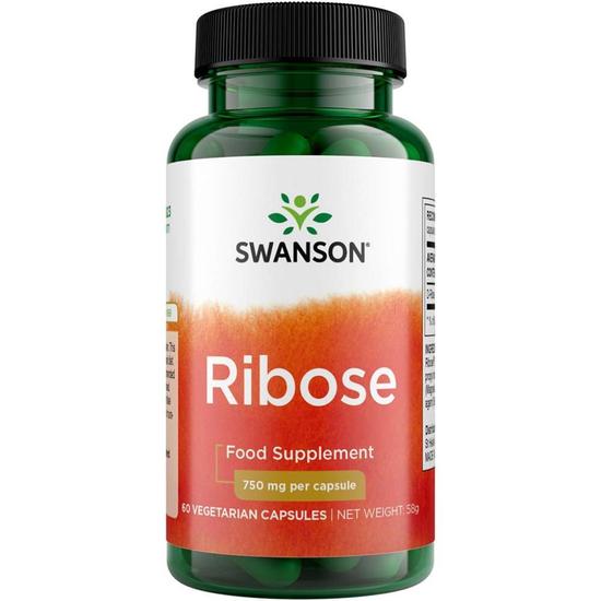 Swanson Ribose 750mg Capsules 60 Capsules