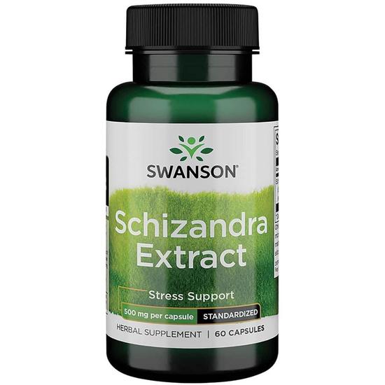 Swanson Schizandra Extract 500mg Capsules 60 Capsules