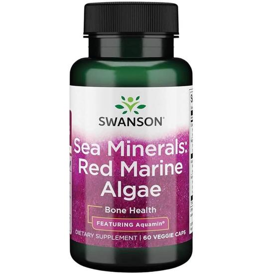 Swanson Sea Minerals: Red Marine Algae Capsules 60 Capsules