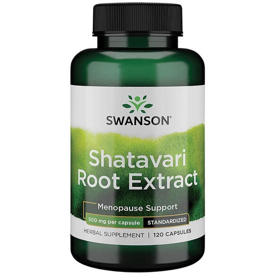 Swanson Shatavari Root Extract 500mg Capsules 120 Capsules