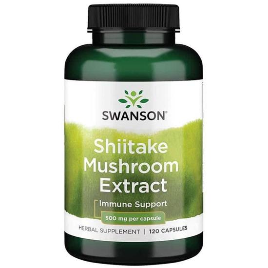 Swanson Shiitake Mushroom Extract 500mg Capsules 120 Capsules