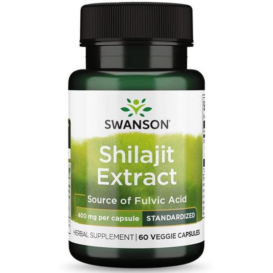 Swanson Shilajit Extract 400mg Capsules 60 Capsules