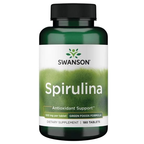 Swanson Spirulina 500mg Tablets 180 Tablets