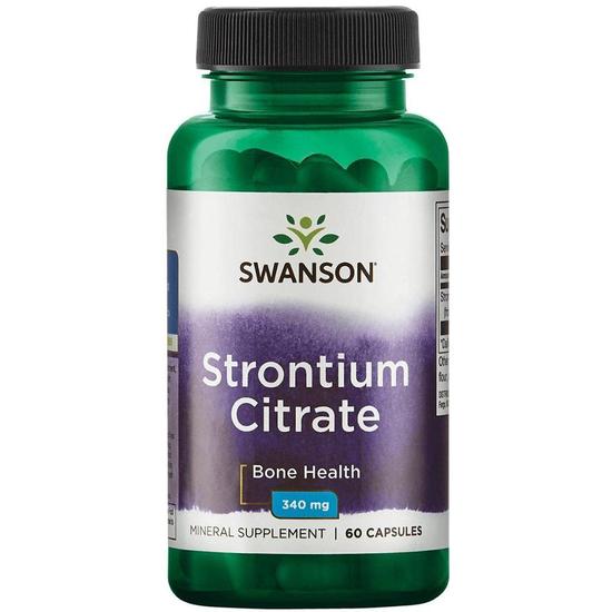 Swanson Strontium Citrate 340mg Capsules 60 Capsules