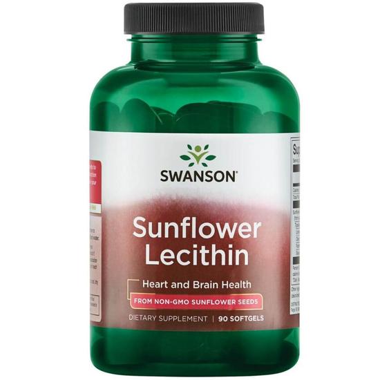 Swanson Sunflower Lecithin Softgels 90 Softgels