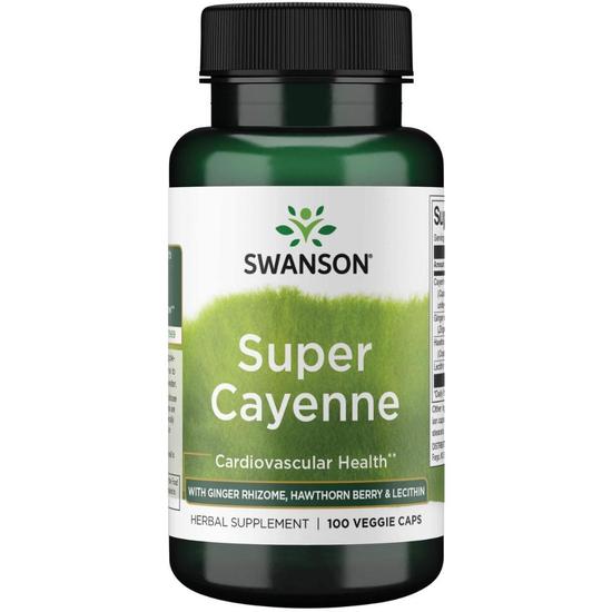 Swanson Super Cayenne Capsules 100 Capsules