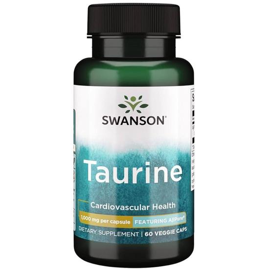 Swanson Taurine 1000mg Capsules 60 Capsules