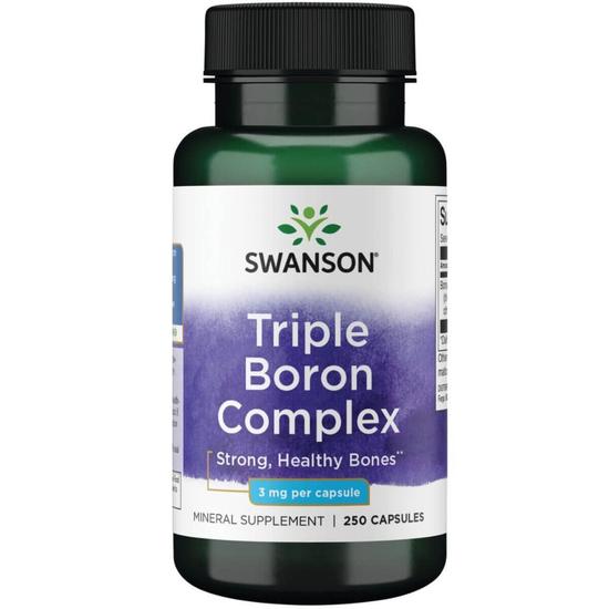 Swanson Triple Boron Complex 3mg Capsules 250 Capsules