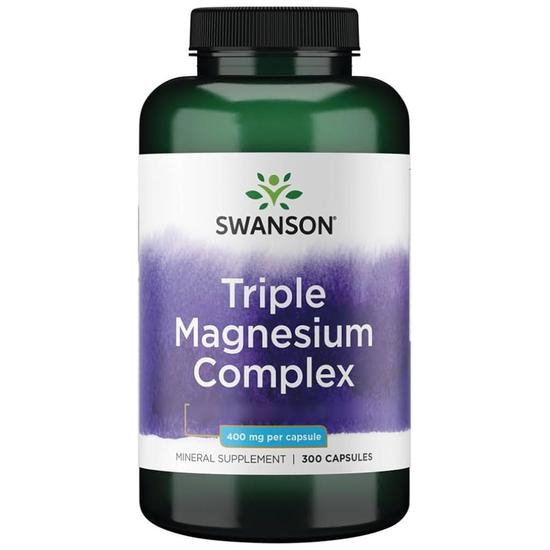 Swanson Triple Magnesium Complex 400mg Capsules