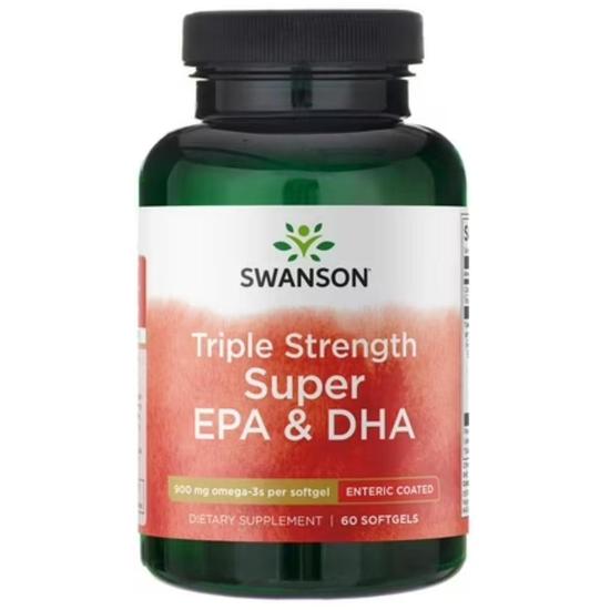 Swanson Triple Strength Super EPA & DHA 900mg Softgels 60 Softgels