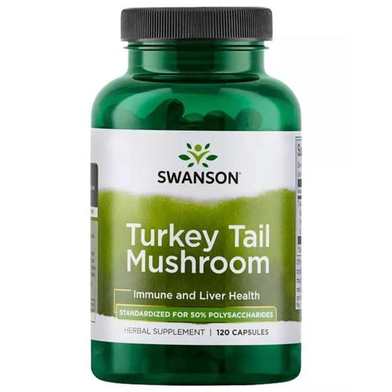 Swanson Turkey Tail Mushroom Capsules 120 Capsules