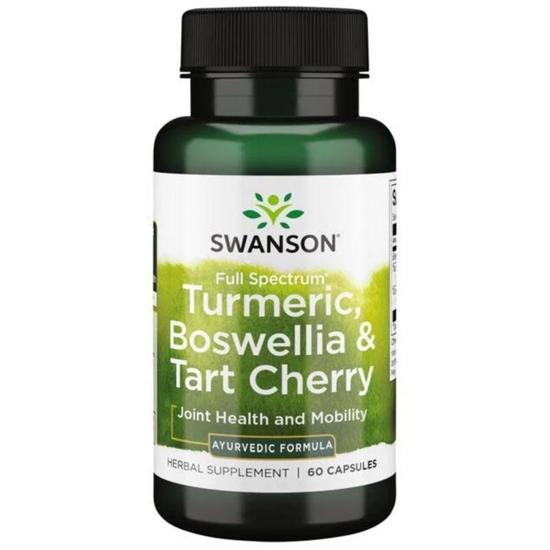 Swanson Turmeric Boswellia & Tart Cherry Capsules 60 Capsules