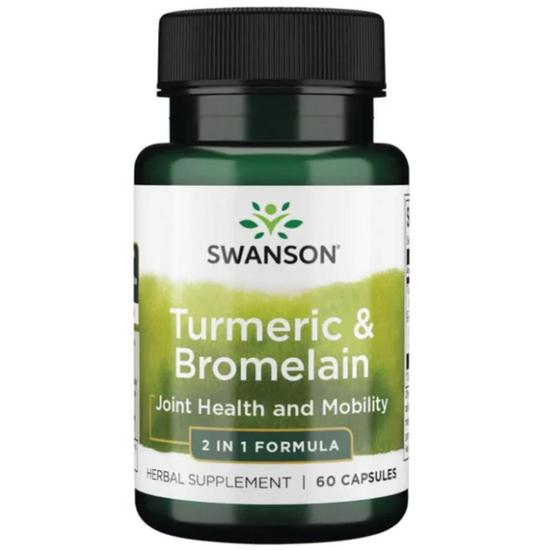 Swanson Turmeric & Bromelain Capsules 60 Capsules