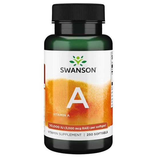 Swanson Vitamin A 10000iu Softgels 250 Softgels