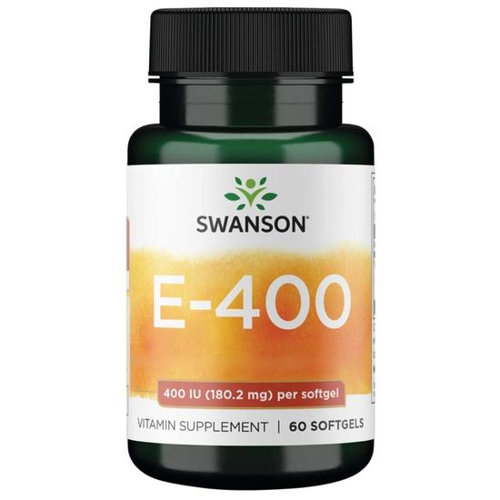 Swanson Vitamin E 400iu Softgels 60 Softgels