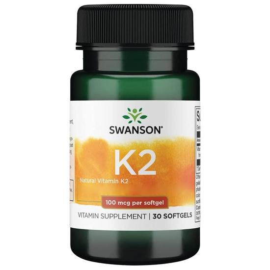 Swanson Vitamin K2 Natural 100mcg Softgels 30 Softgels