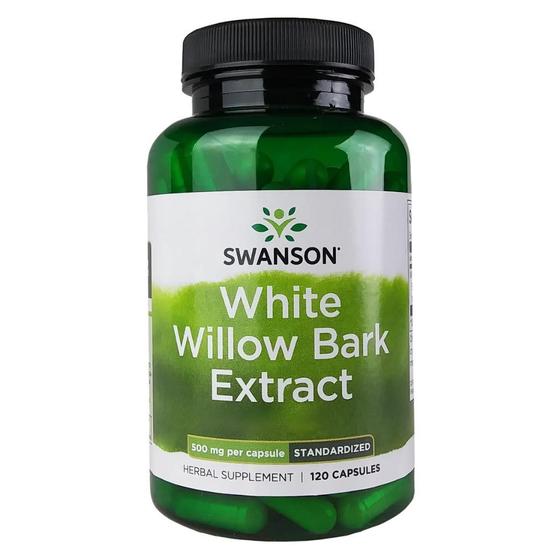 Swanson White Willow Bark Extract 500mg Capsules 120 Capsules