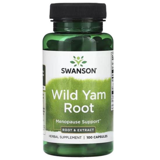 Swanson Wild Yam Root Capsules 100 Capsules