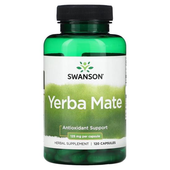 Swanson Yerba Mate 125mg Capsules 120 Capsules