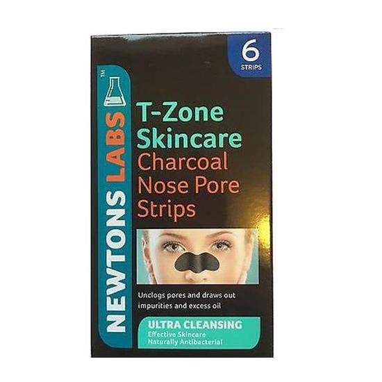 T Zone Charcoal & Tea Tree Ultra Cleansing Nose Pore Strips 6 Strips